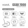 Vozol Gear 7000 Disposable Kiwi Guava Passion Fruit